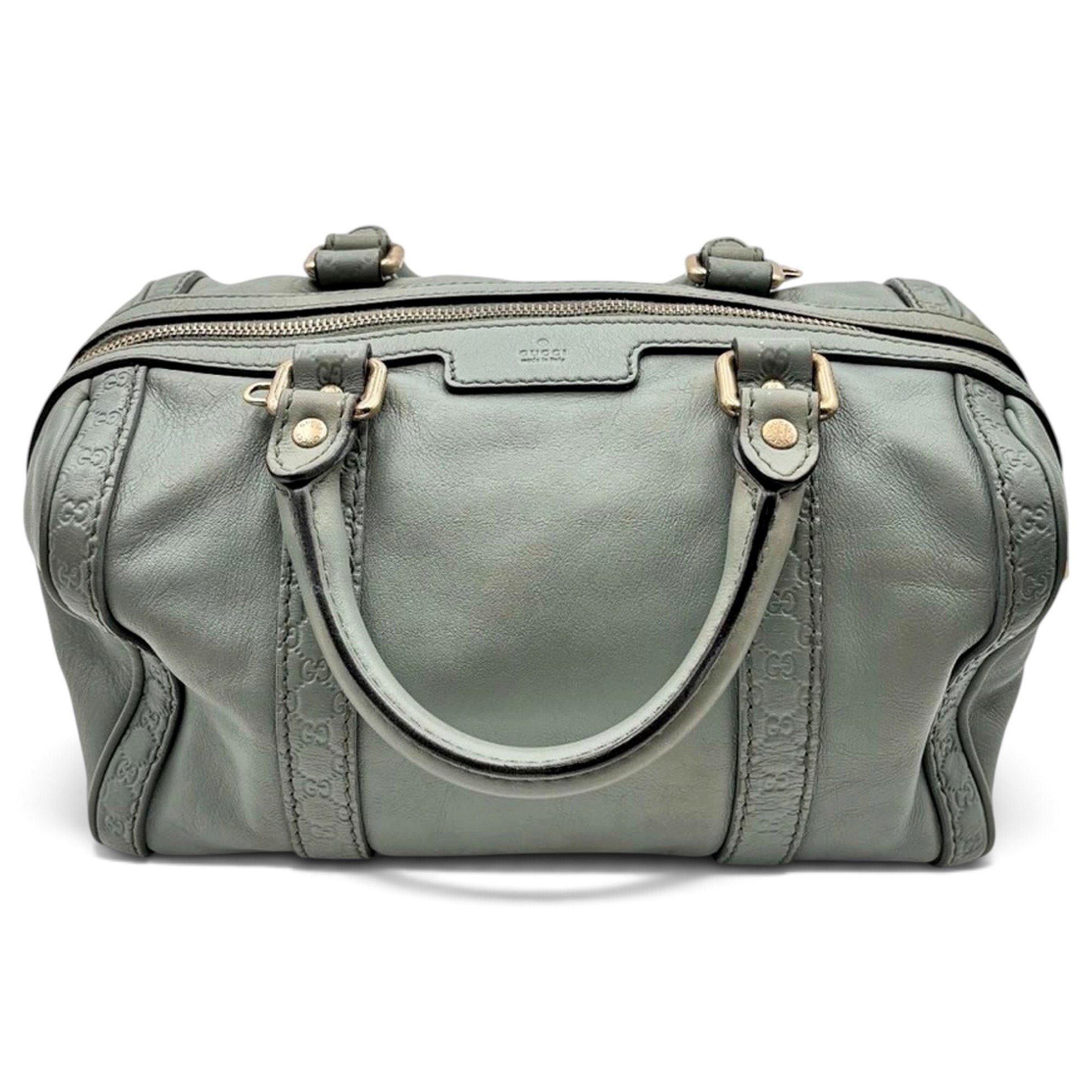 Boston leather tote