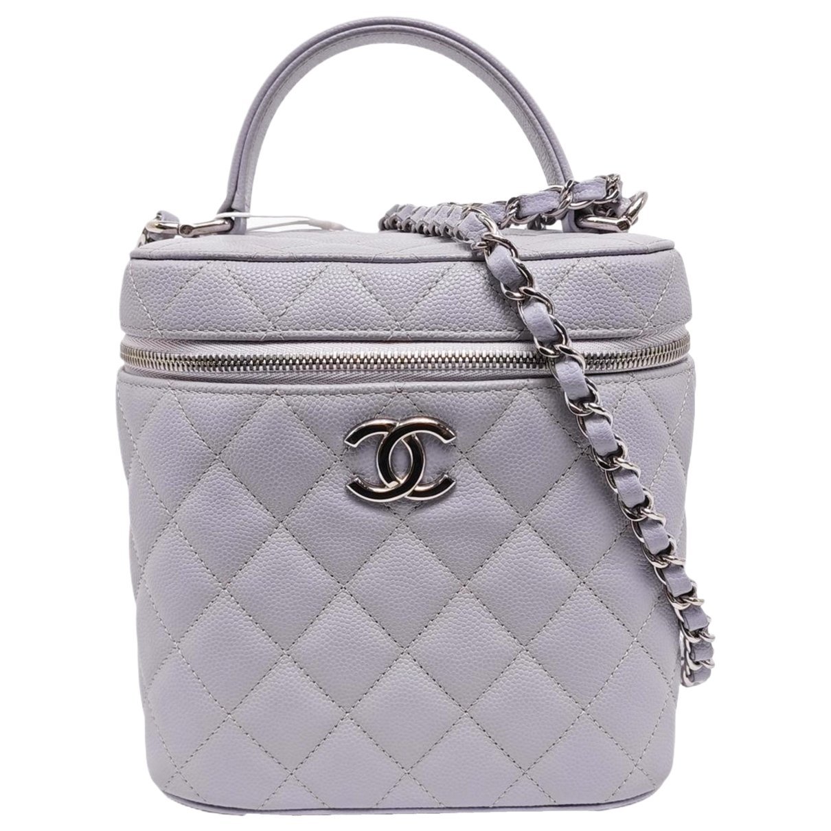 Trendy CC leather handbag
