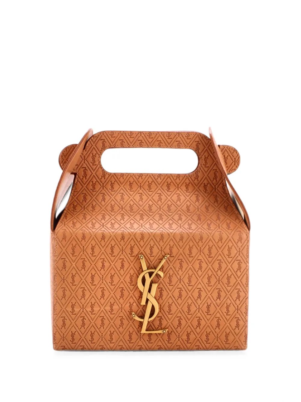 Take-Away Box Bag Monogram All Over Leather satchel