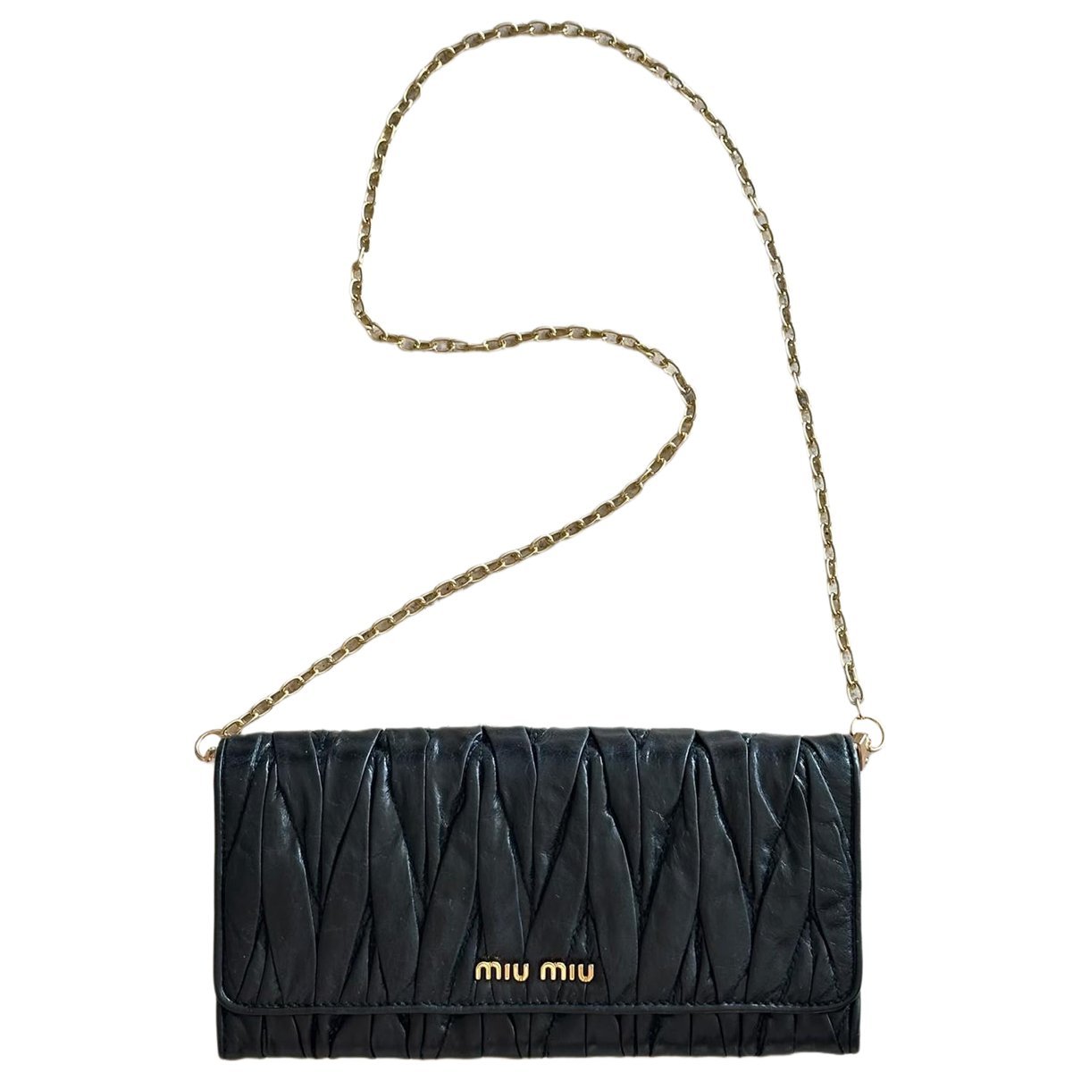 Matelassé leather handbag
