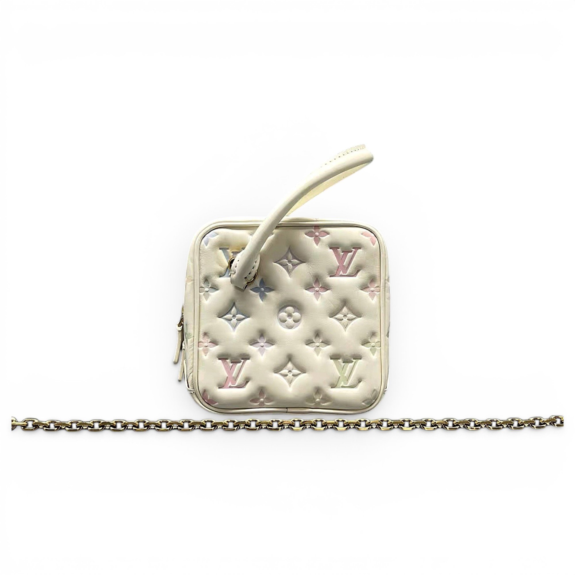 Square bag leather handbag