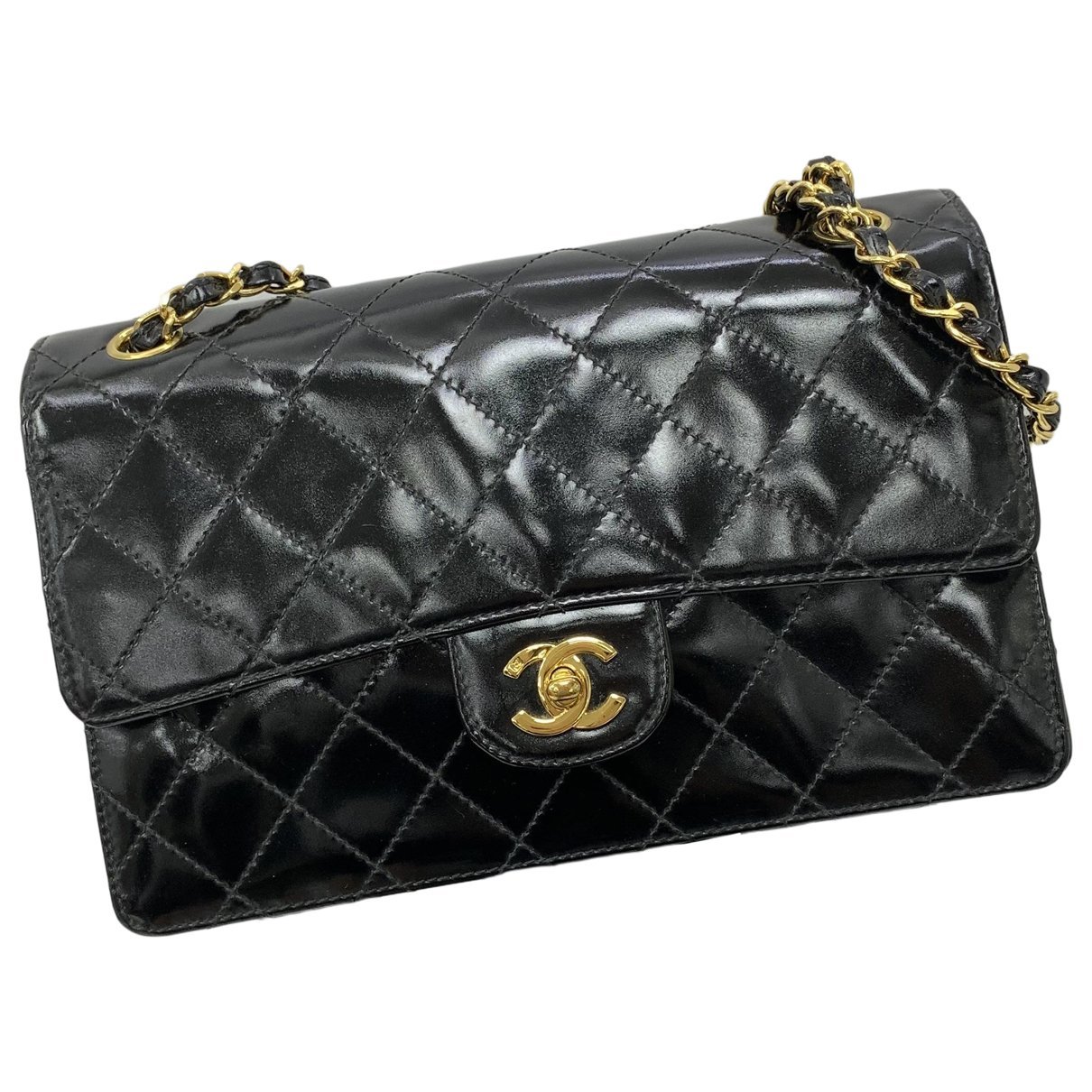Timeless/Classique patent leather handbag