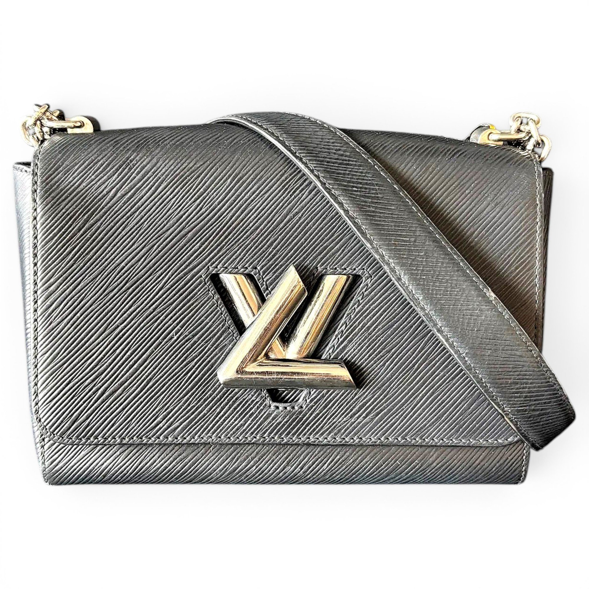 Twist leather handbag