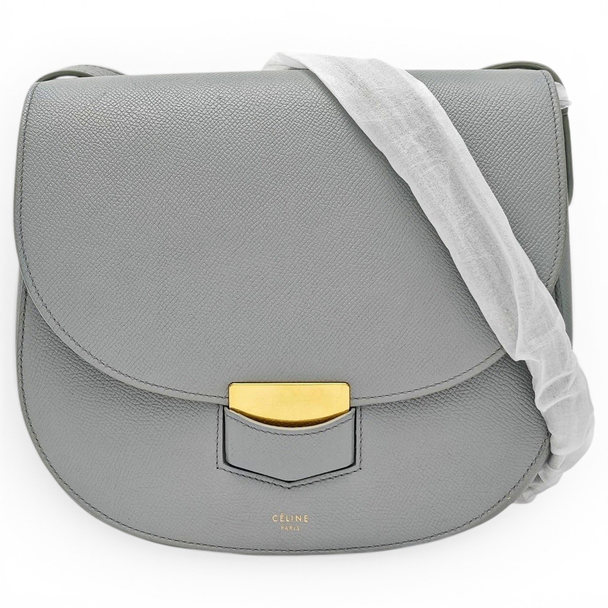Trotteur leather handbag