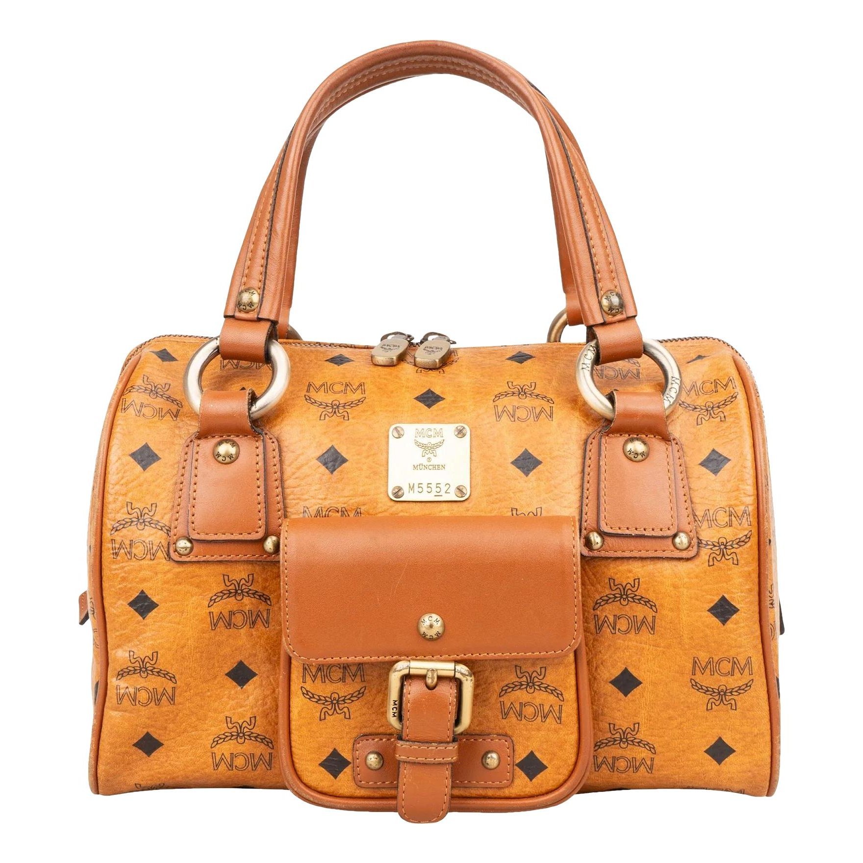 Boston leather handbag