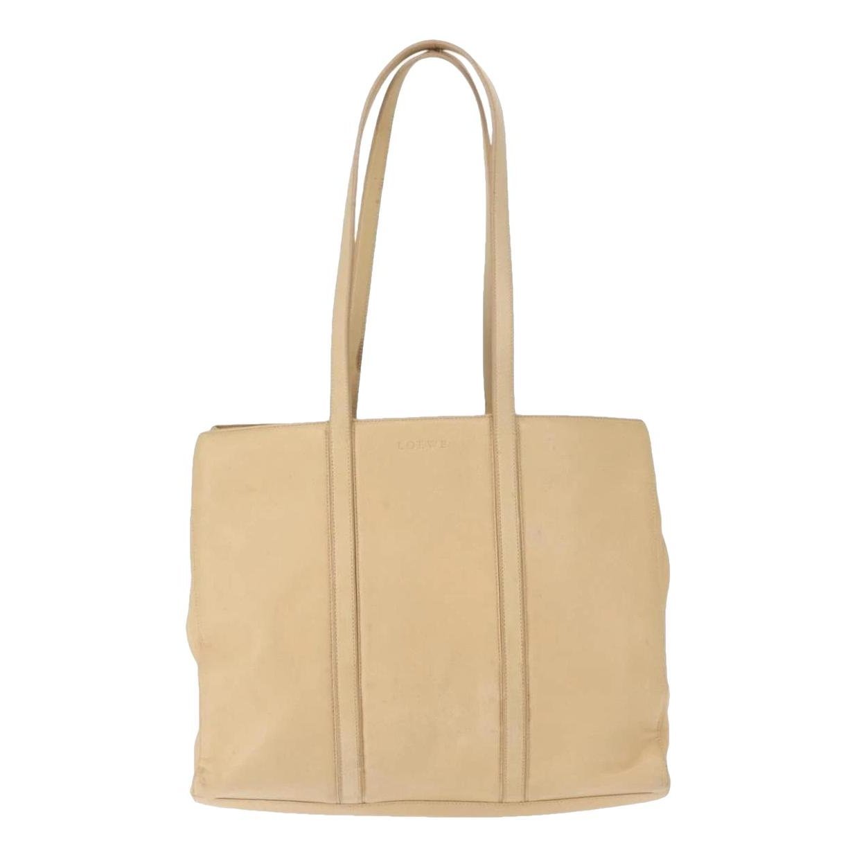 Leather tote