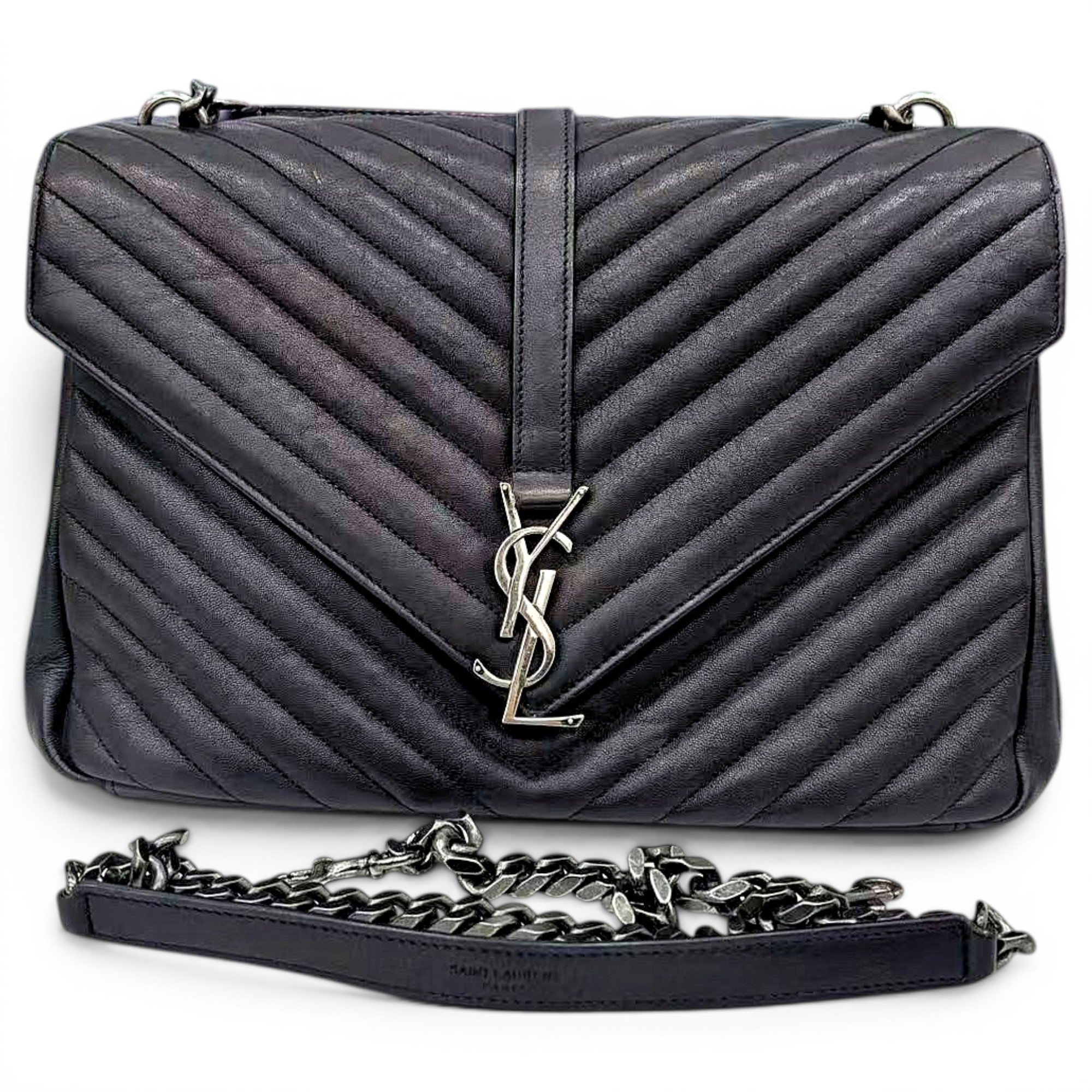 Collége monogramme leather handbag