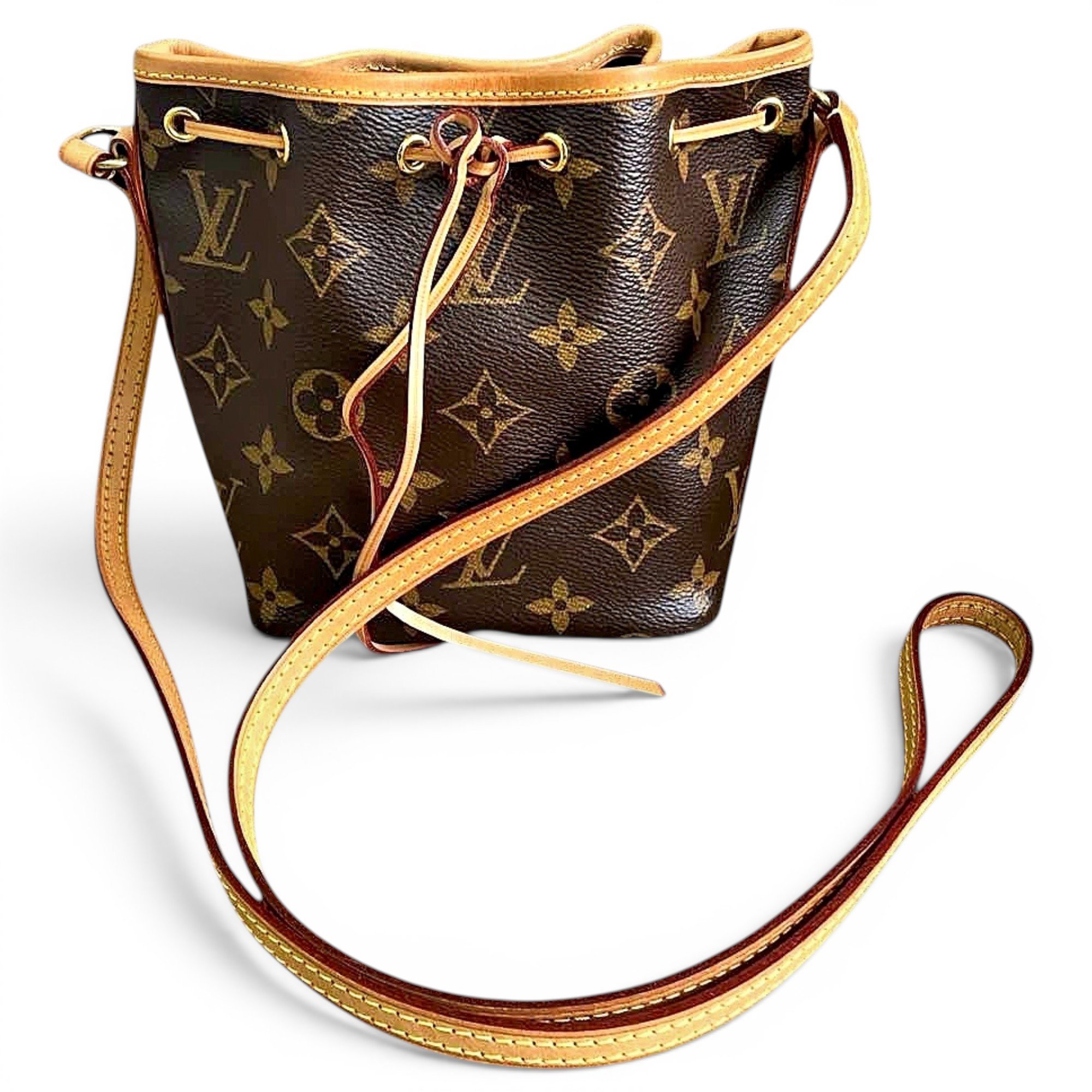 Nano Noé leather handbag