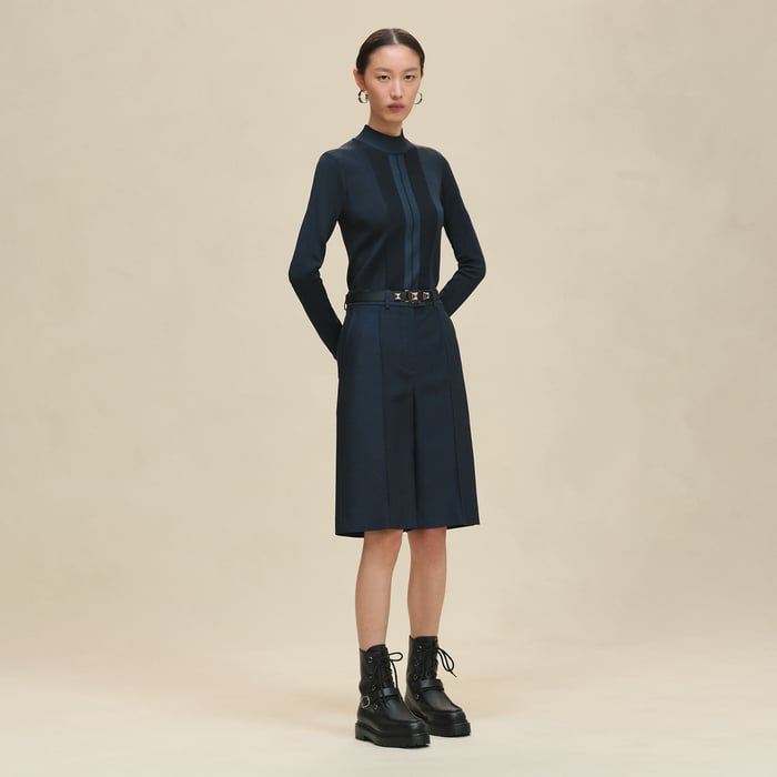 Bleu Céleste High-waisted Shorts