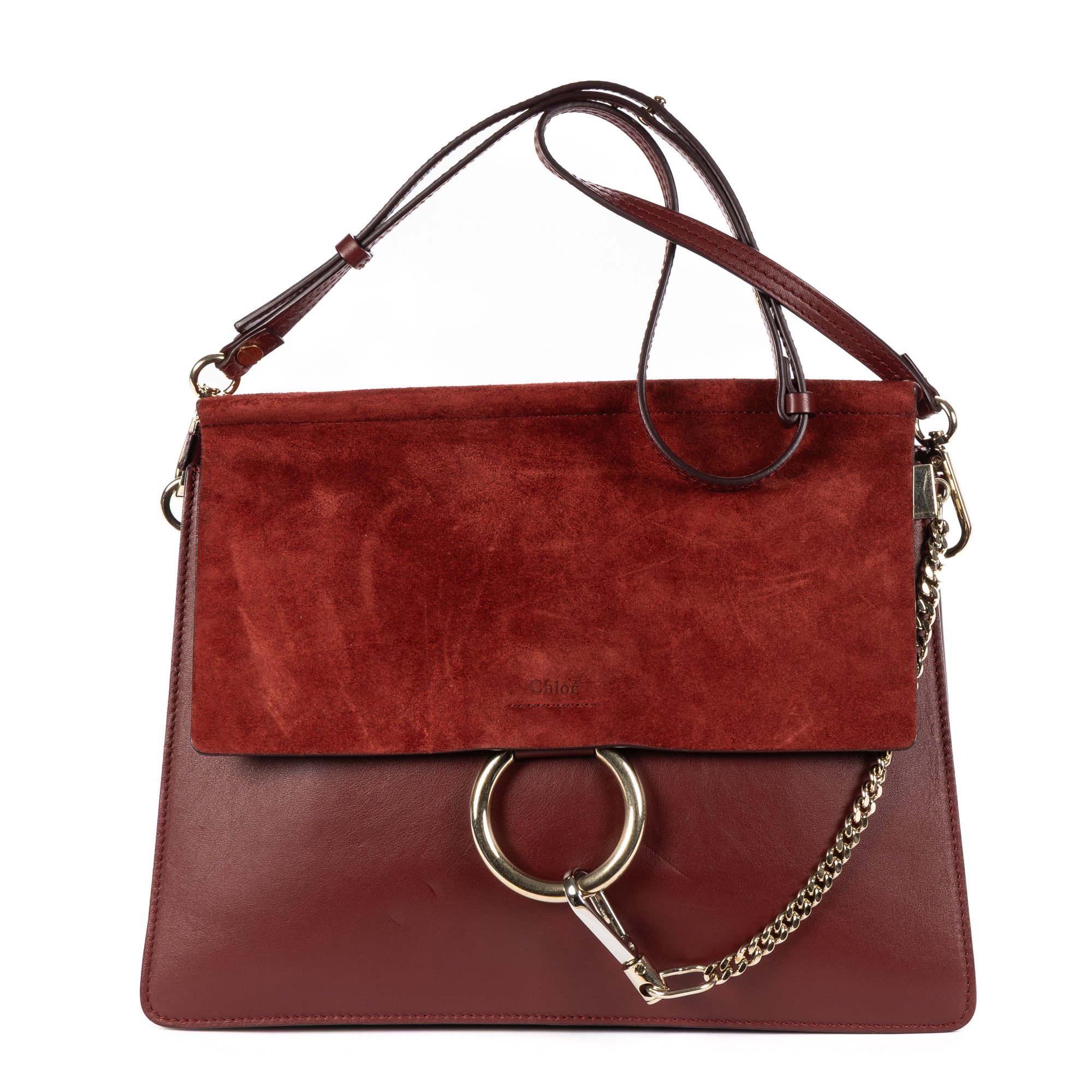 Faye leather handbag