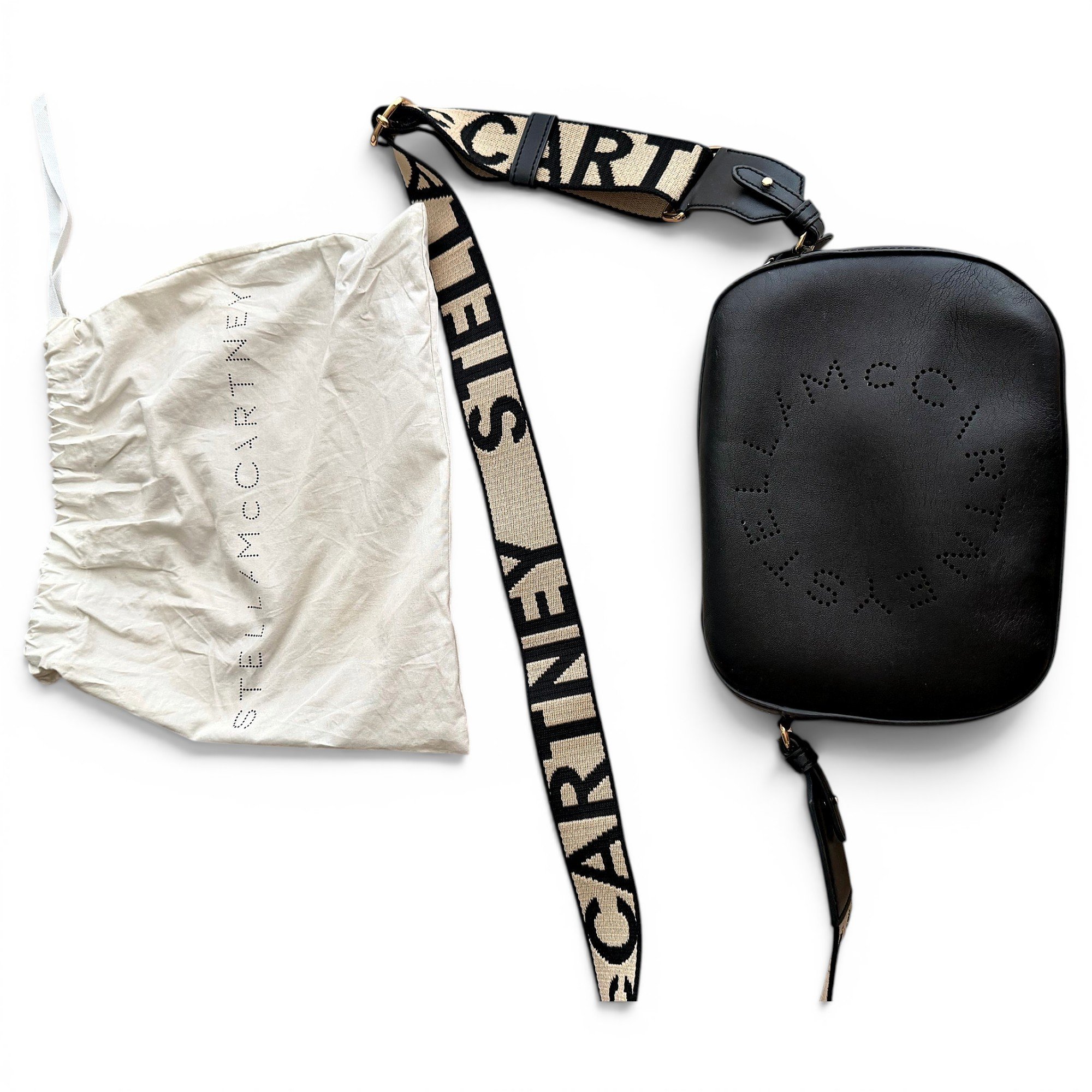 Stella McCartney Logo vegan leather crossbody bag