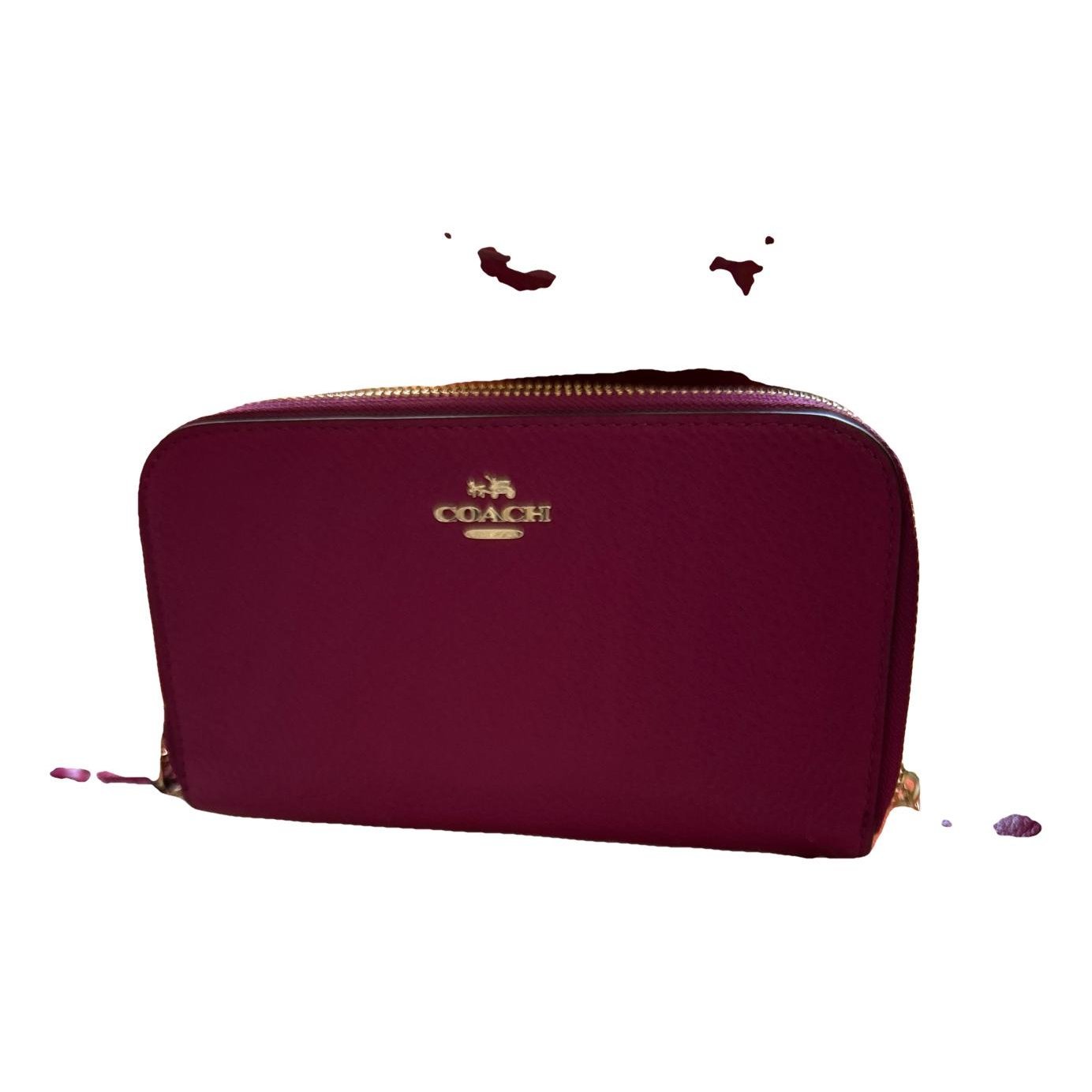 Leather clutch bag