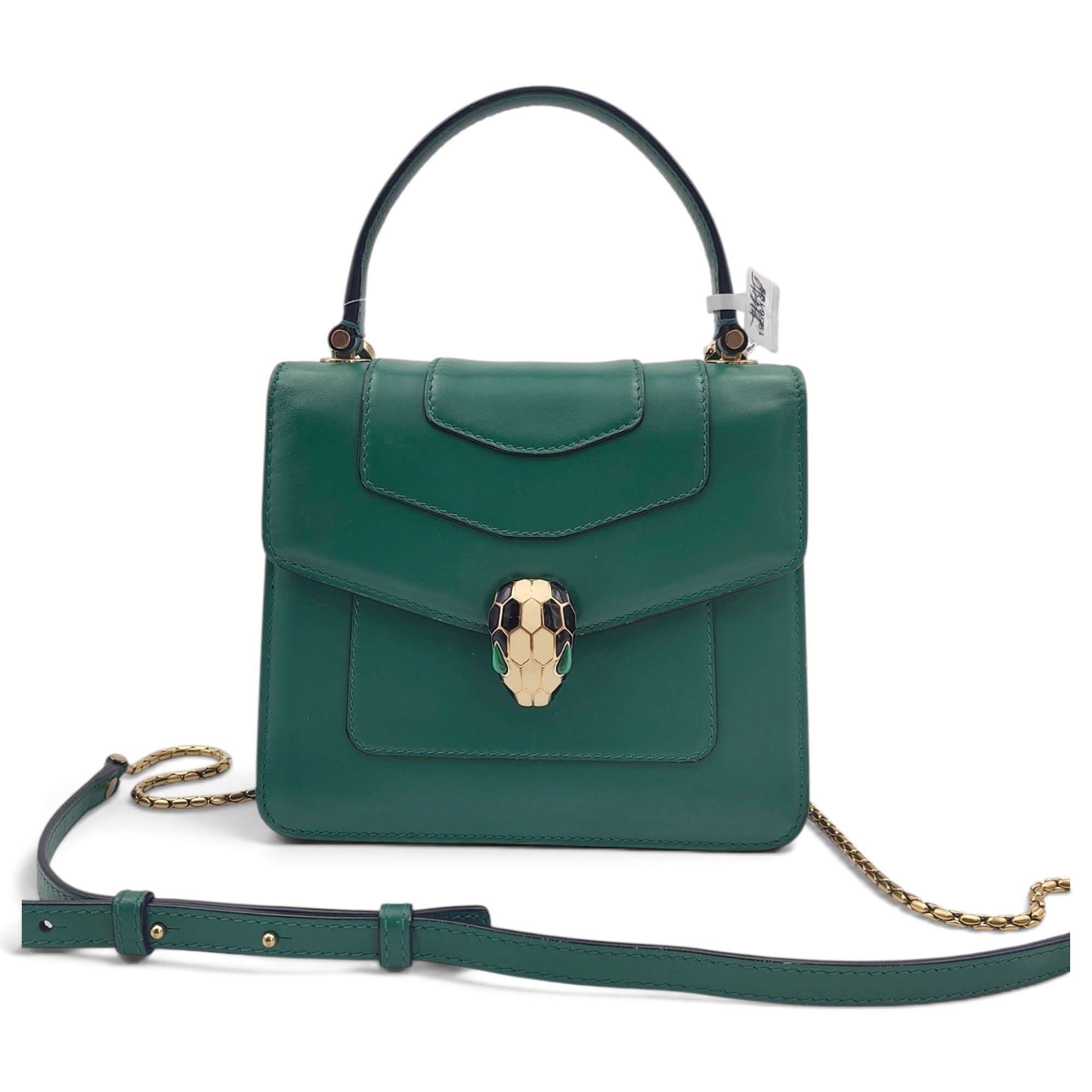 Serpenti leather handbag