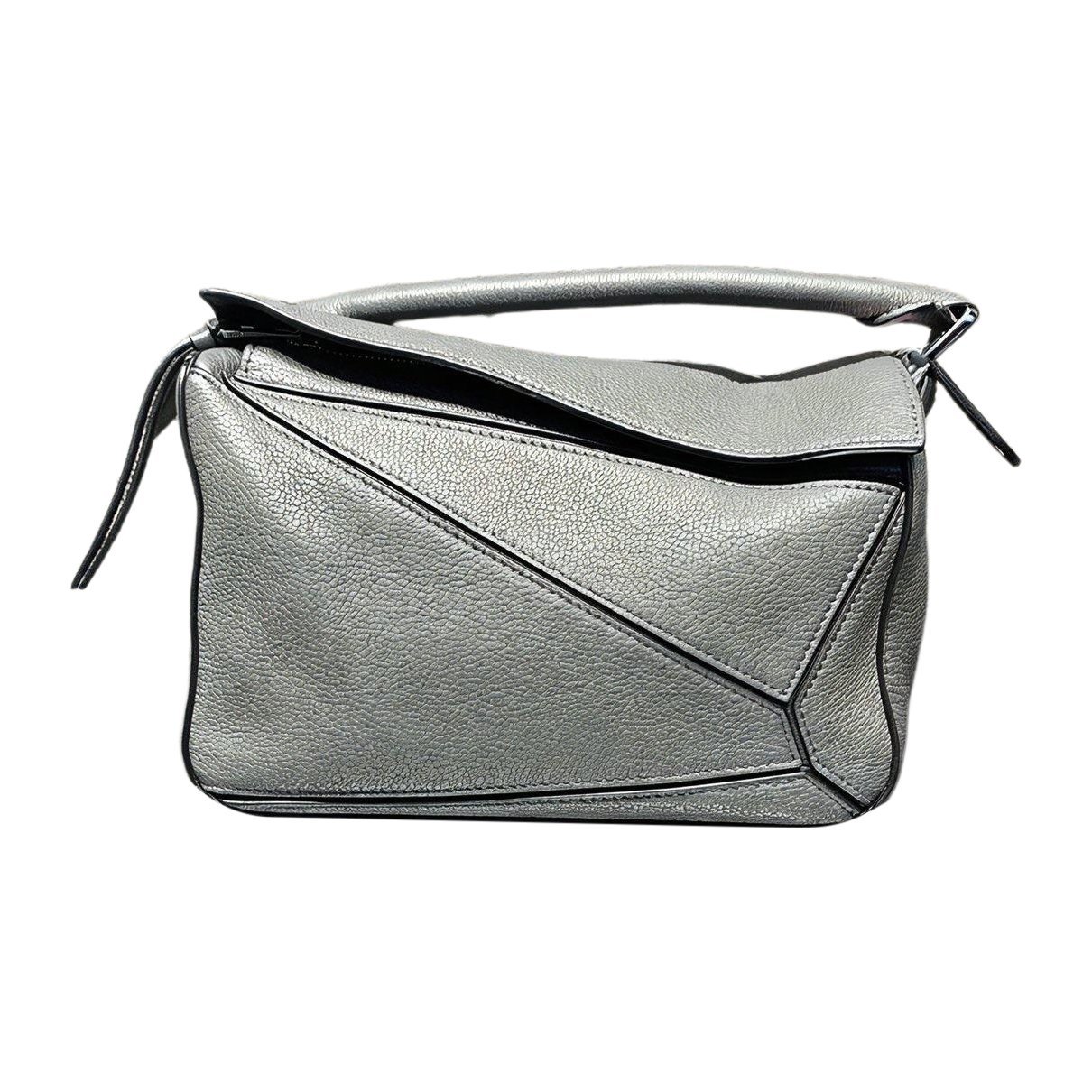 Puzzle leather handbag