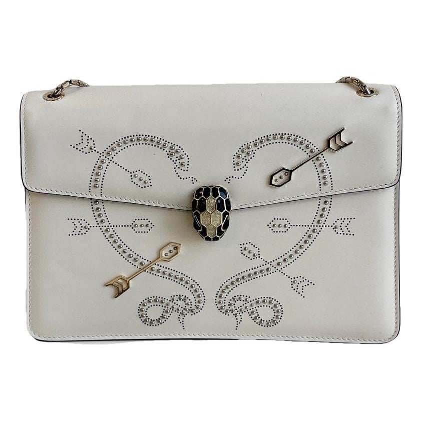 Serpenti leather handbag