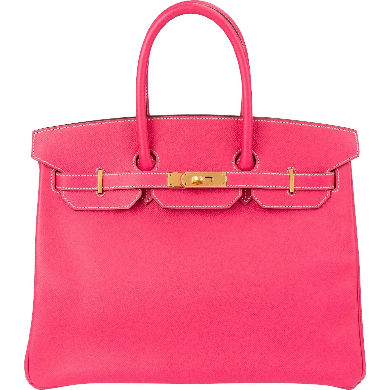 Hermes Birkin 35 Handbag Rose Tyrien Epsom Leather 2013