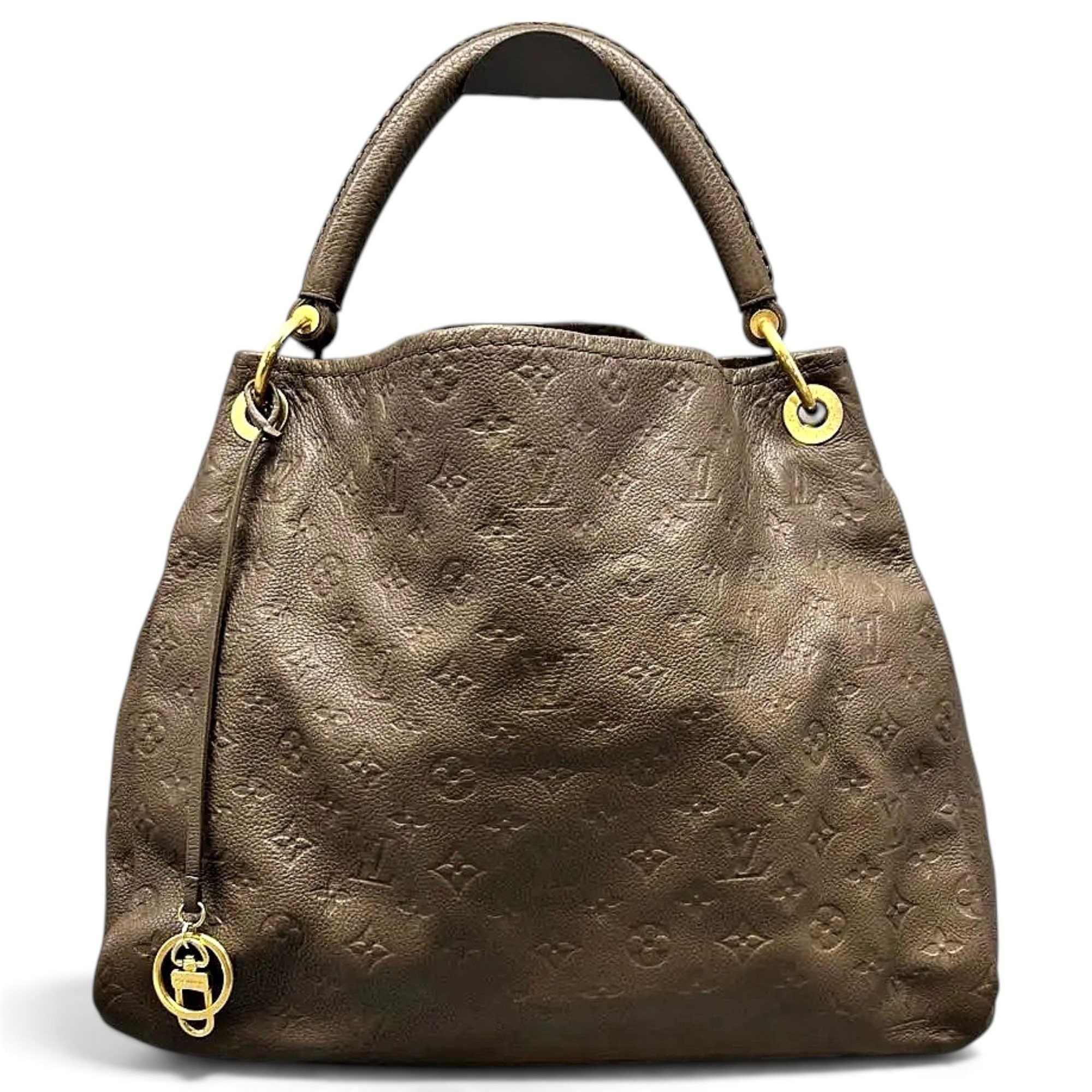 Artsy leather handbag