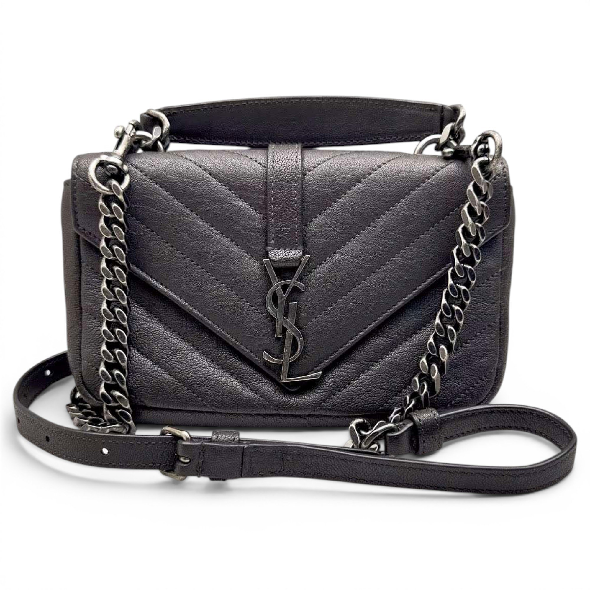 Collége monogramme leather handbag