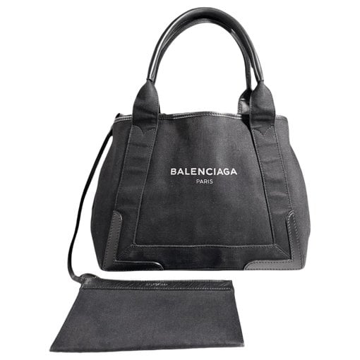 Navy cabas handbag