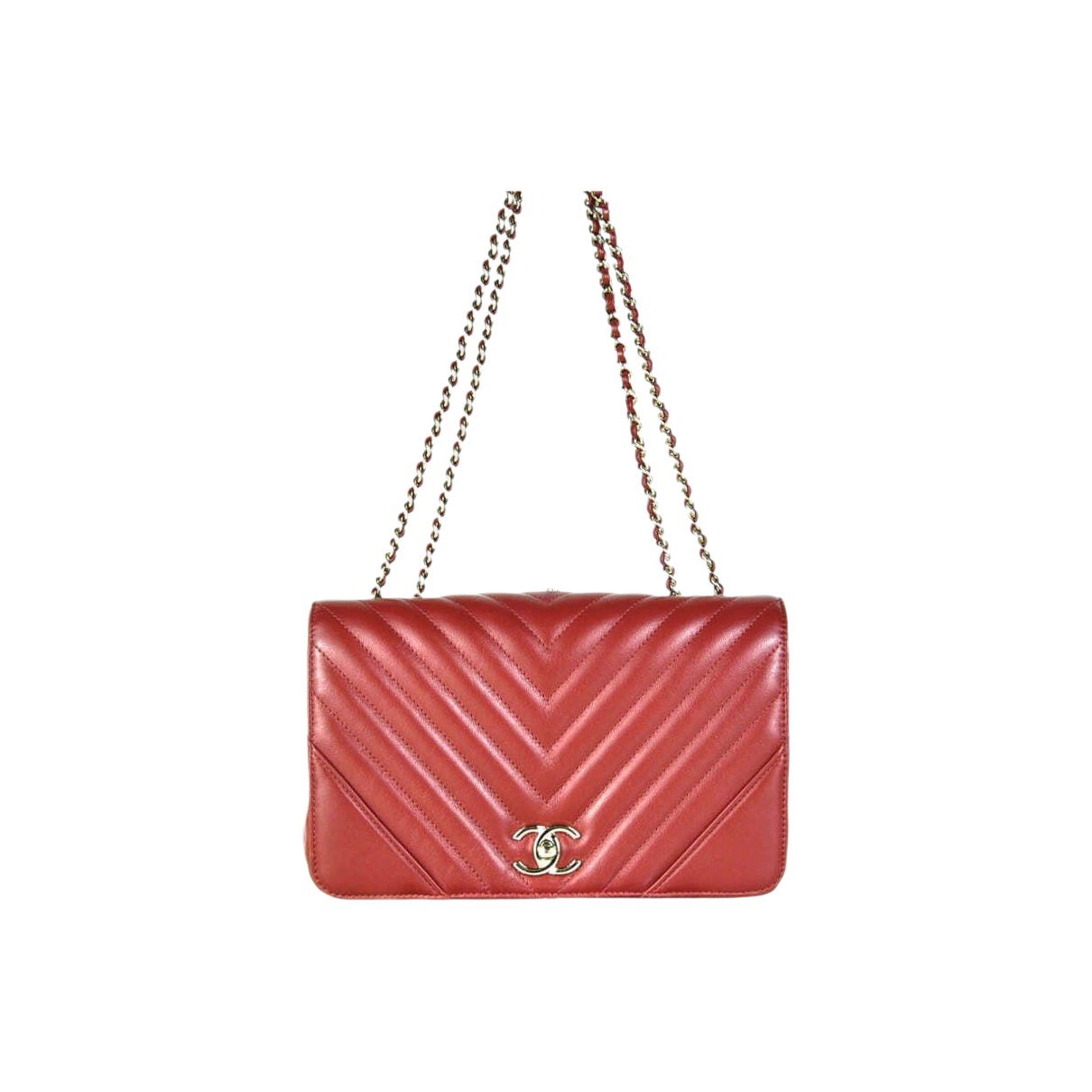 Leather clutch bag