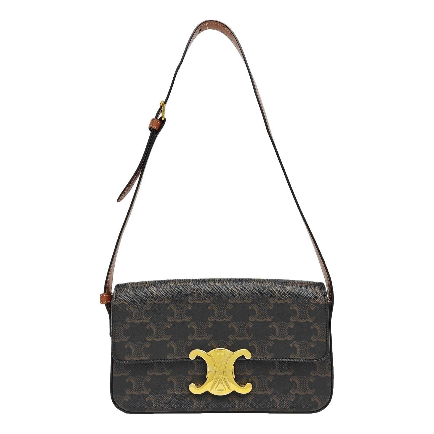 Triomphe leather handbag