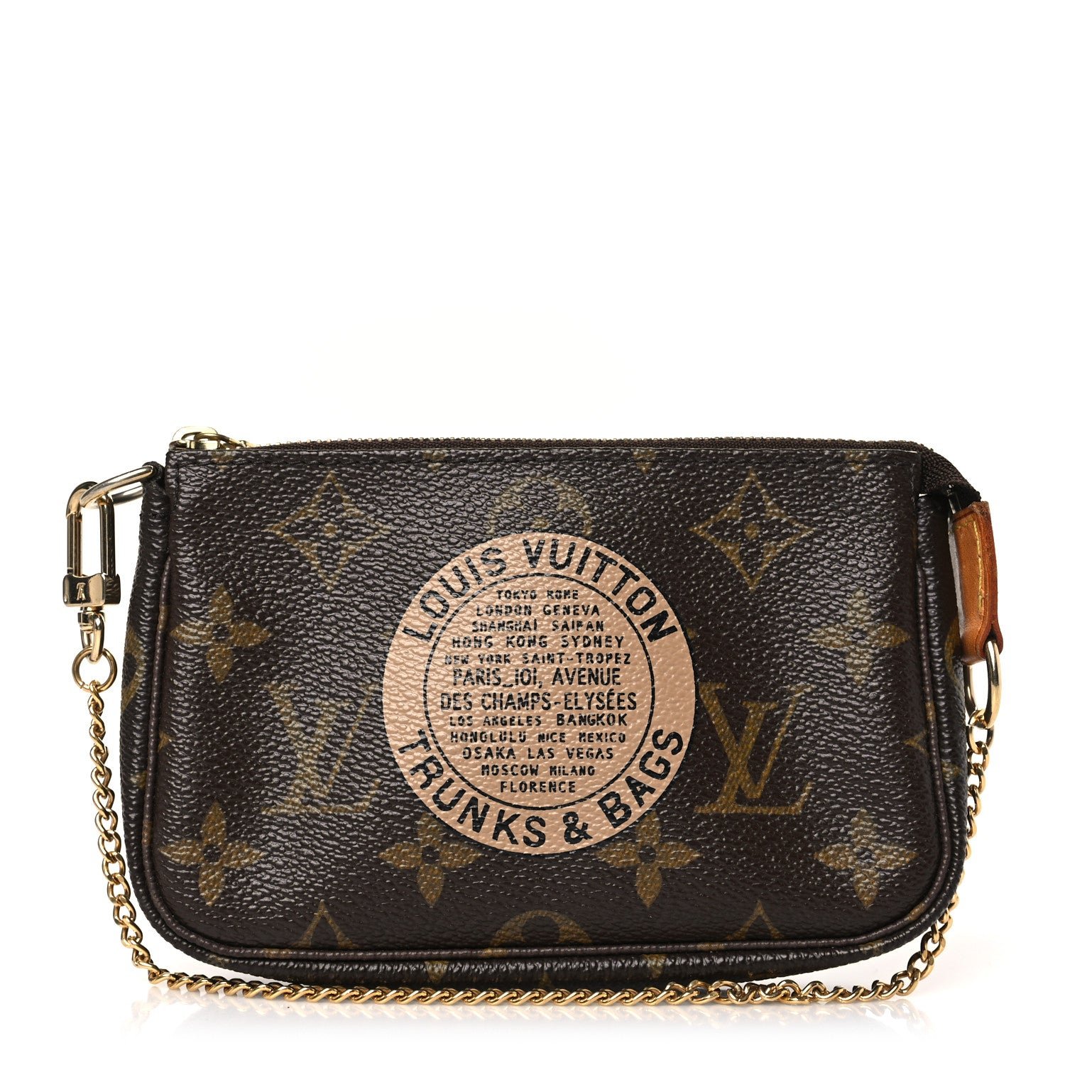 Louis Vuitton Monogram Complice Trunks and Bags Mini Pochette Accessories Beige