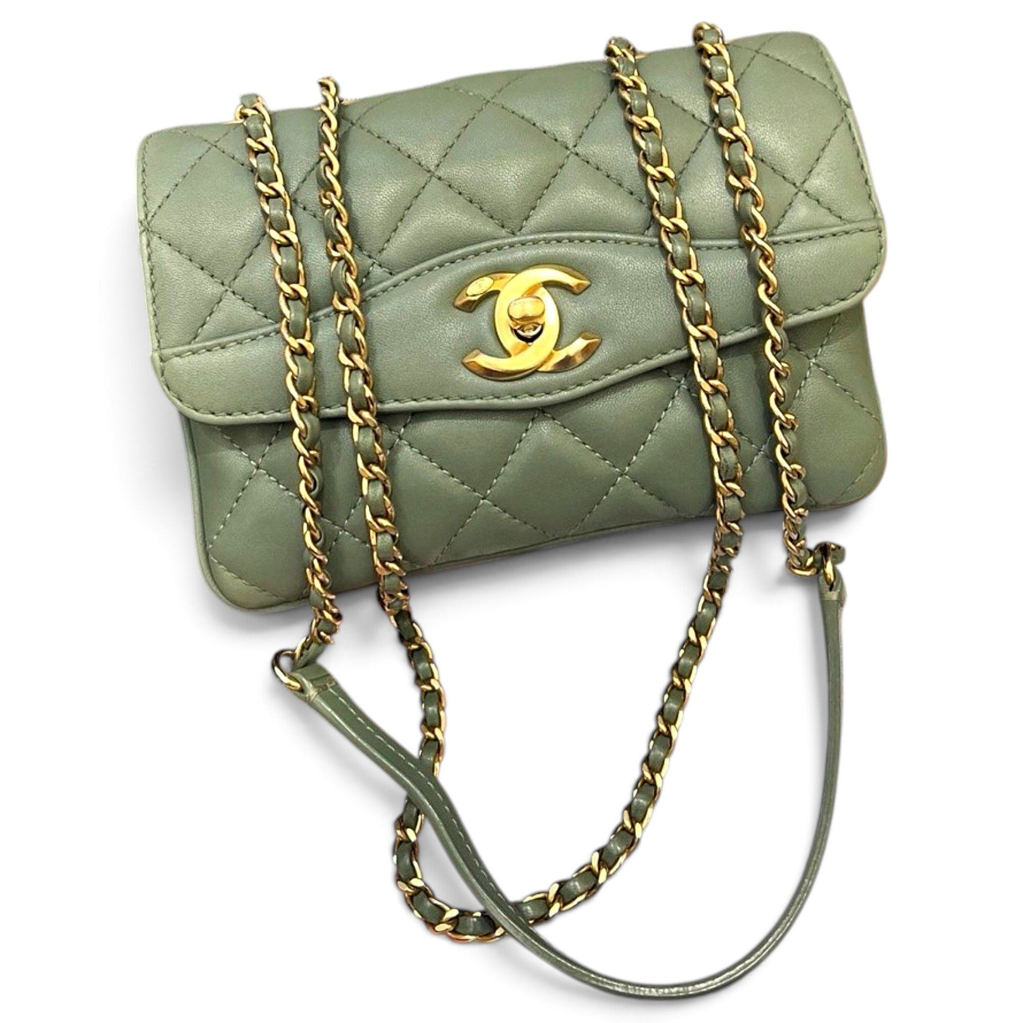 Coco Luxe leather handbag
