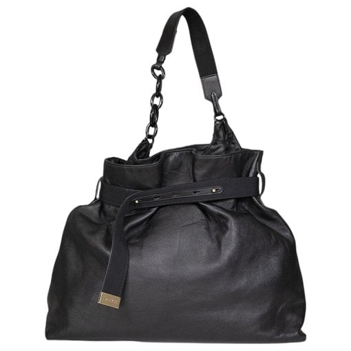 Leather tote