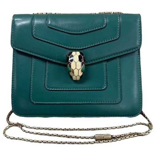 Serpenti leather handbag
