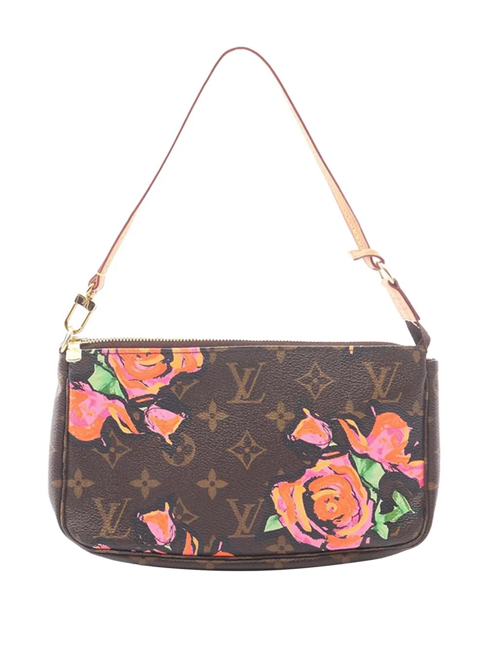 2008 Stephen Sprouse Monogram Roses Pochette Accessoires shoulder bag