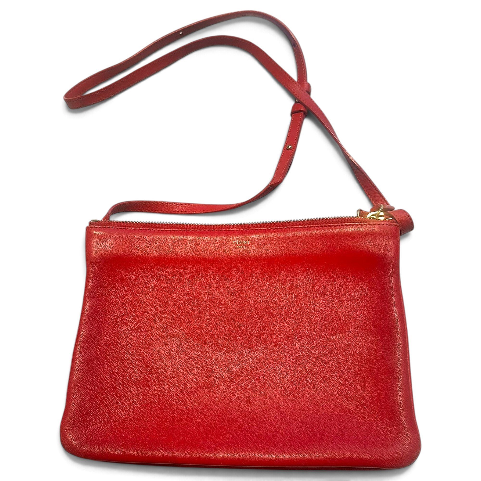Trio leather crossbody bag