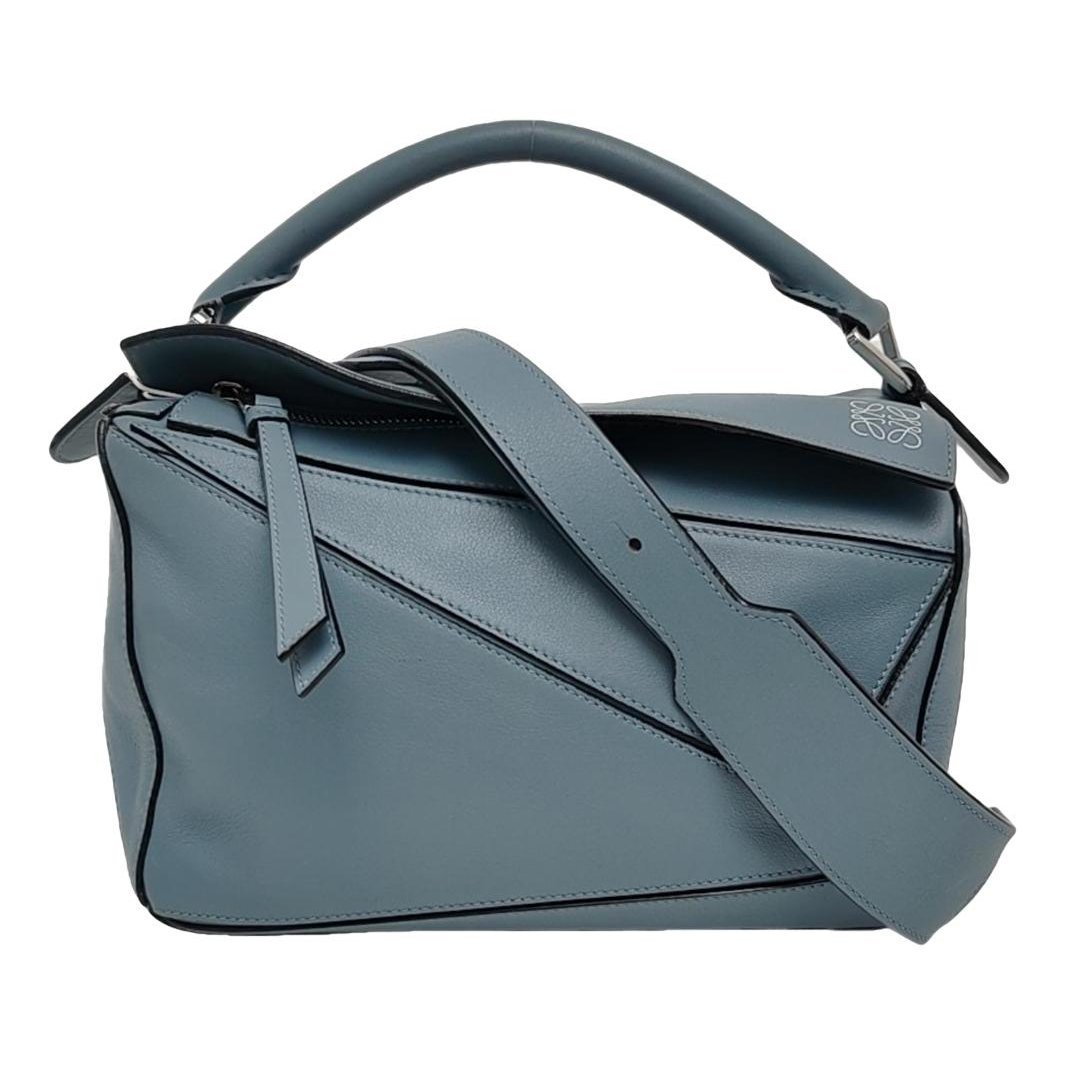 Puzzle leather handbag