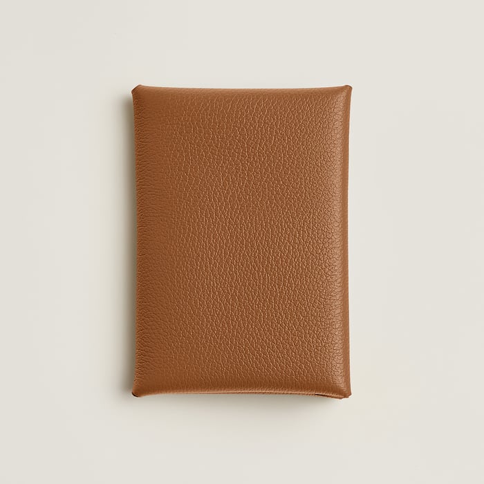 Gold Calvi Duo Compact Card Holder