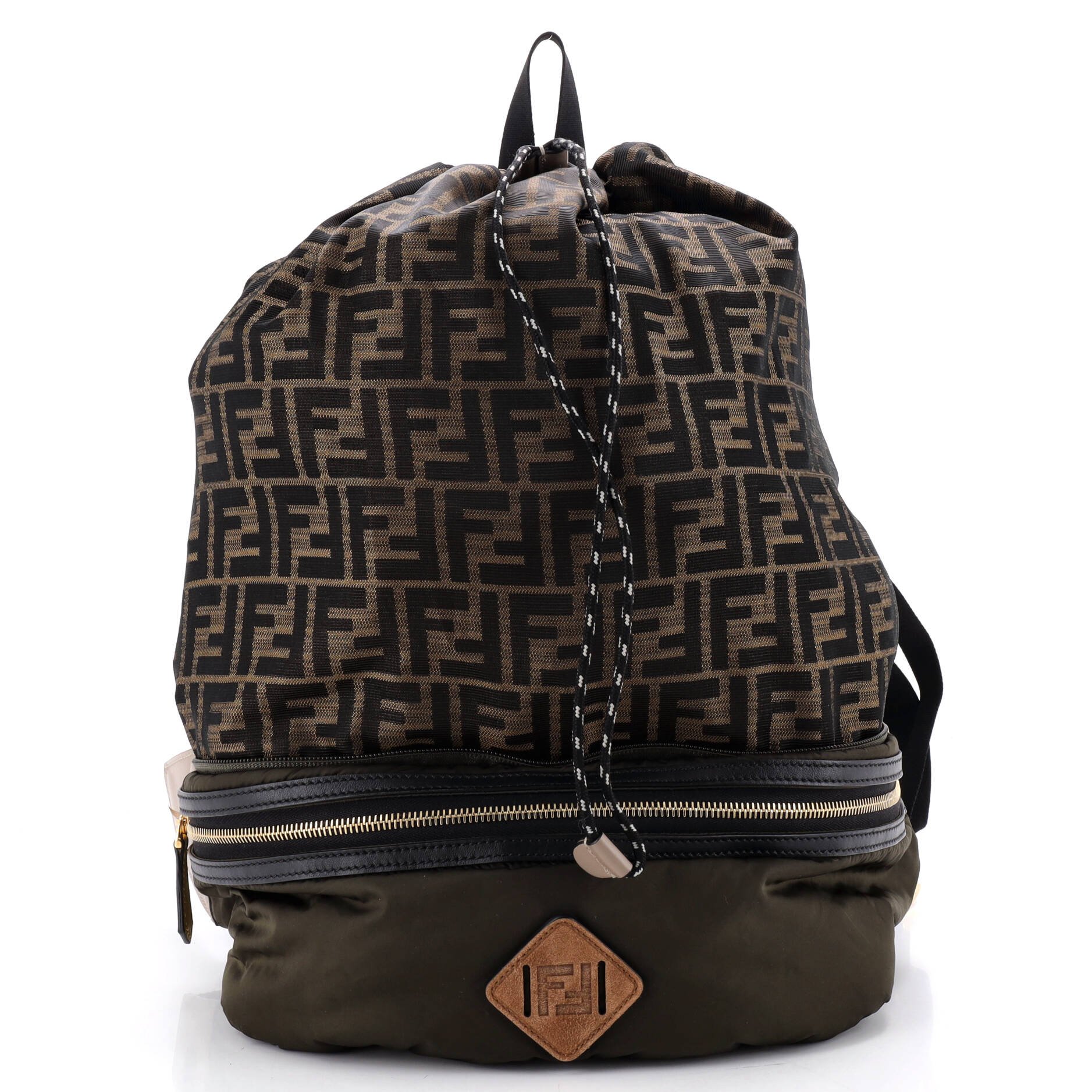 Convertible Belt Bag Backpack Zucca Canvas and Nylon