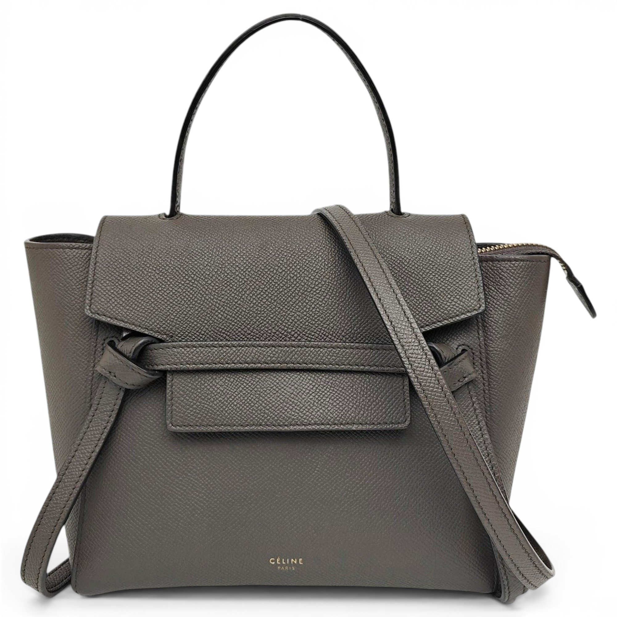 Belt leather handbag