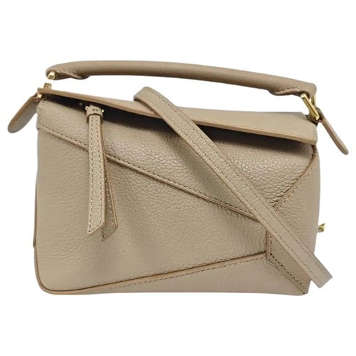 Puzzle leather mini bag