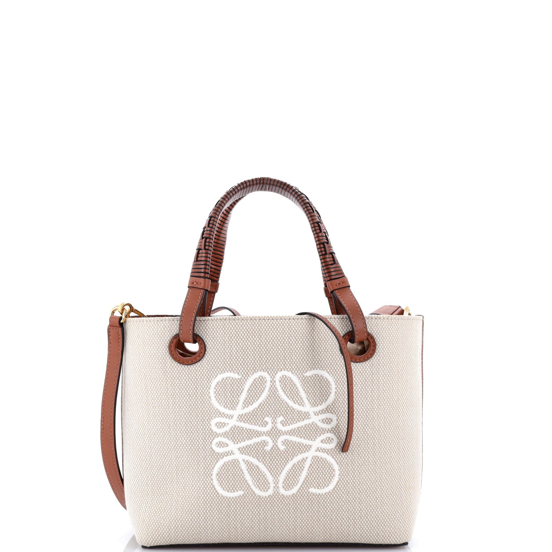 Anagram Square Basket Tote Canvas Mini