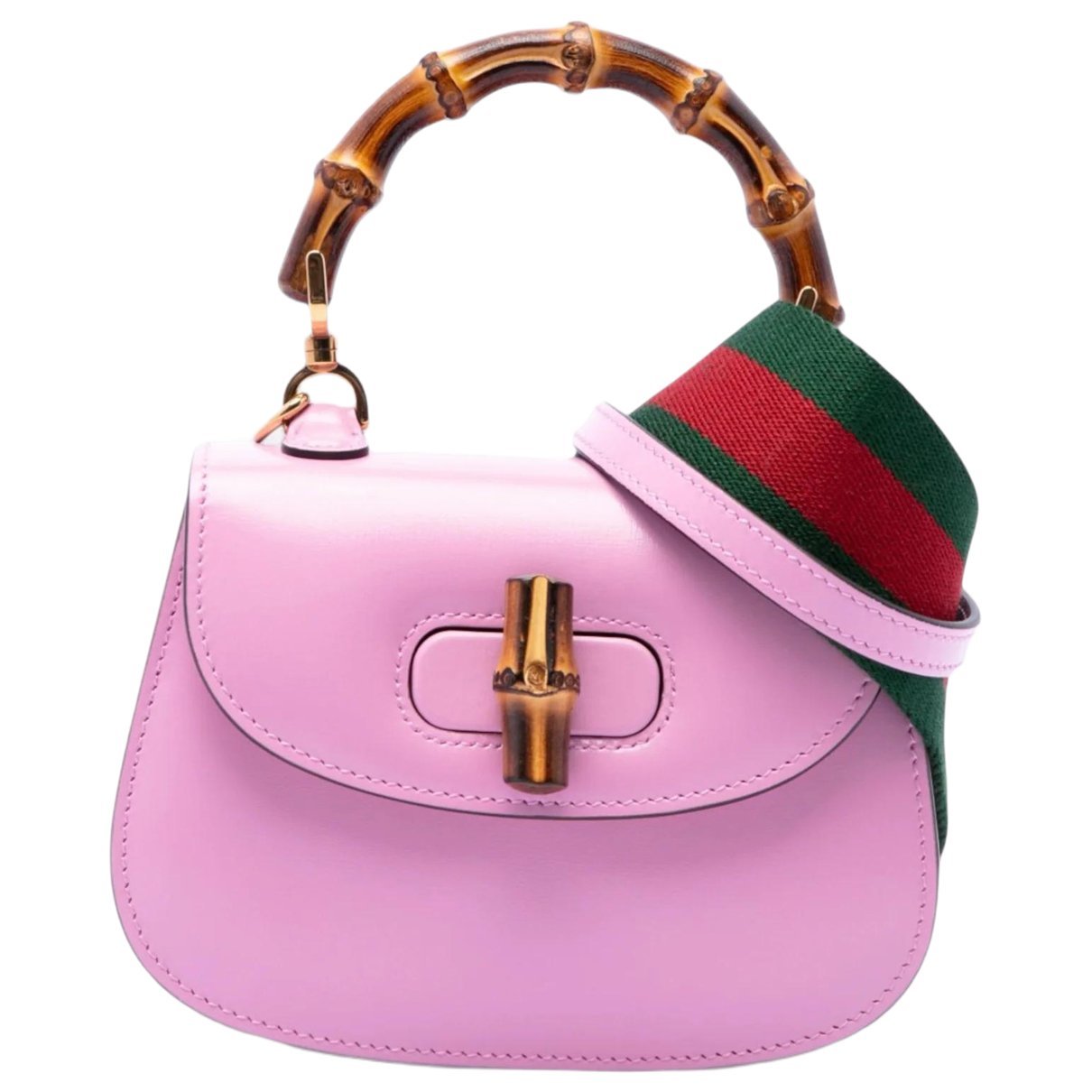 Bamboo leather handbag