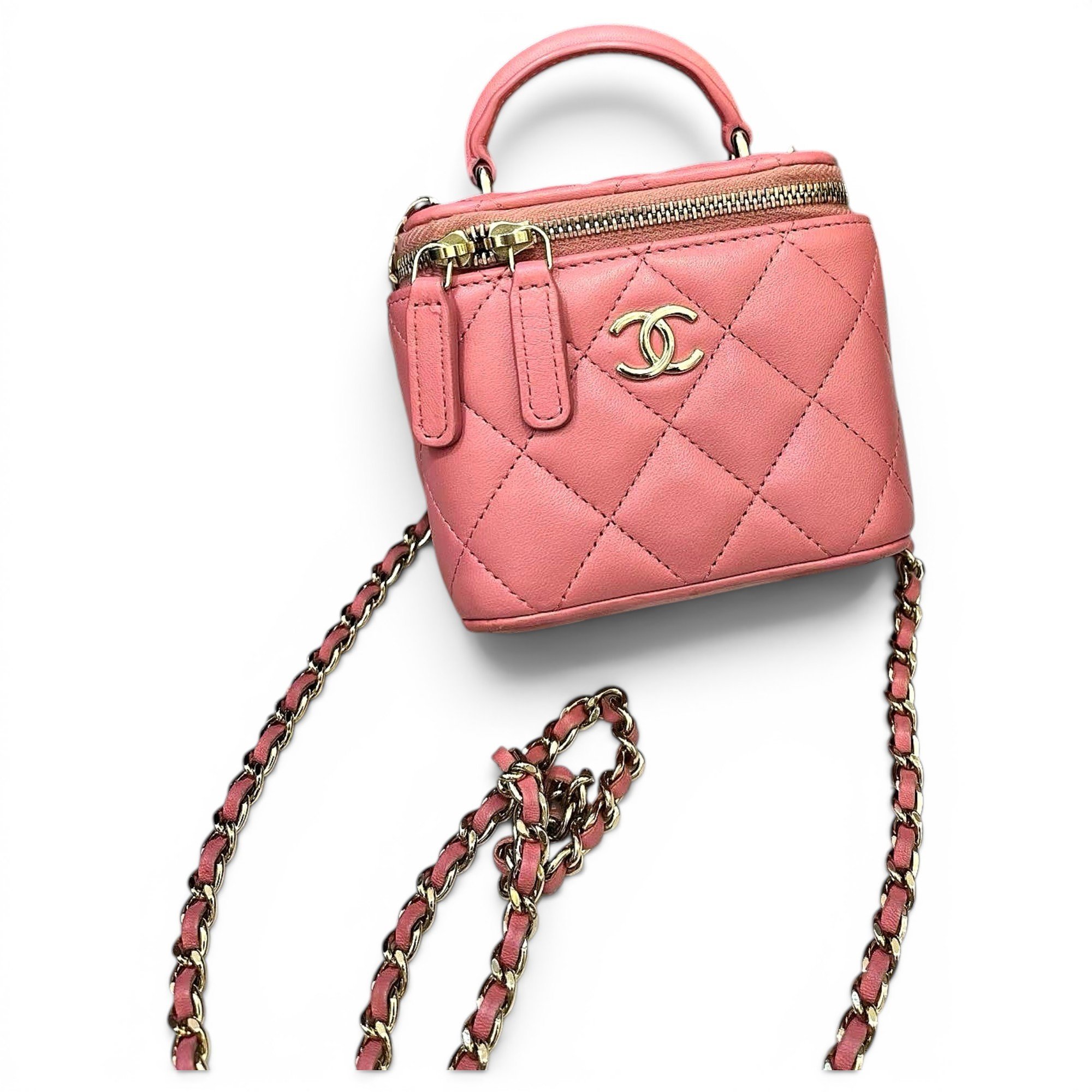 Vanity leather mini bag