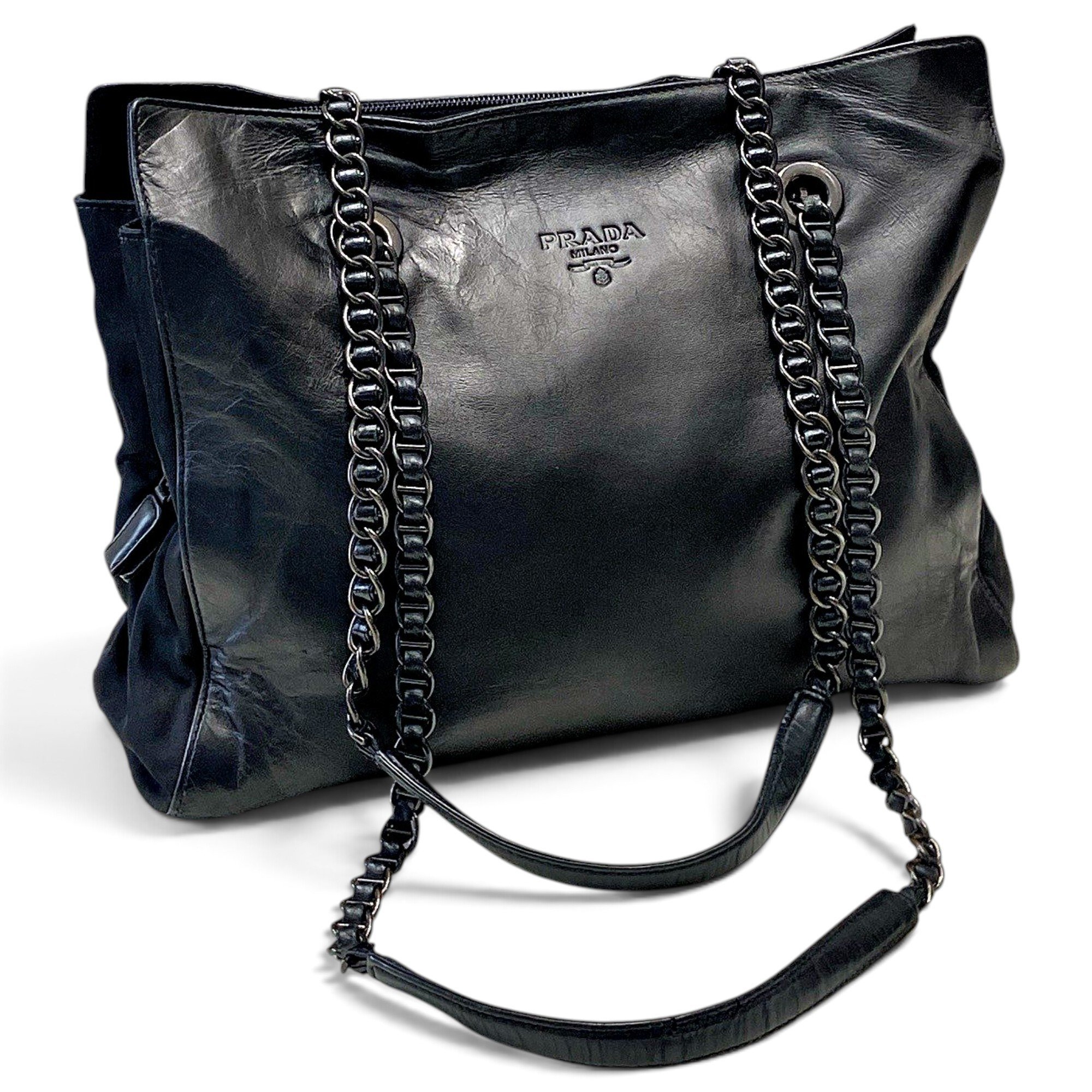 Leather tote