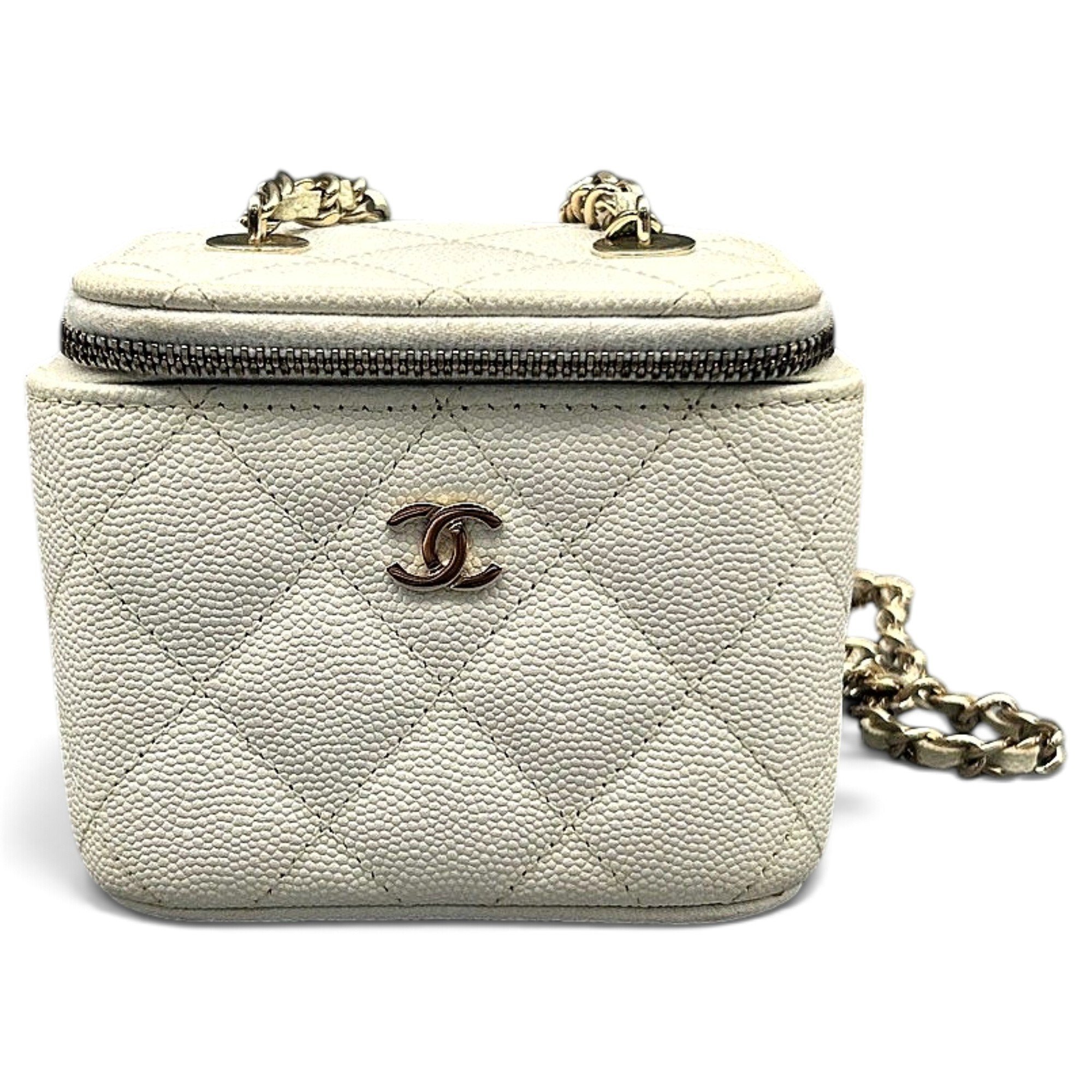 Trendy CC Vanity leather handbag