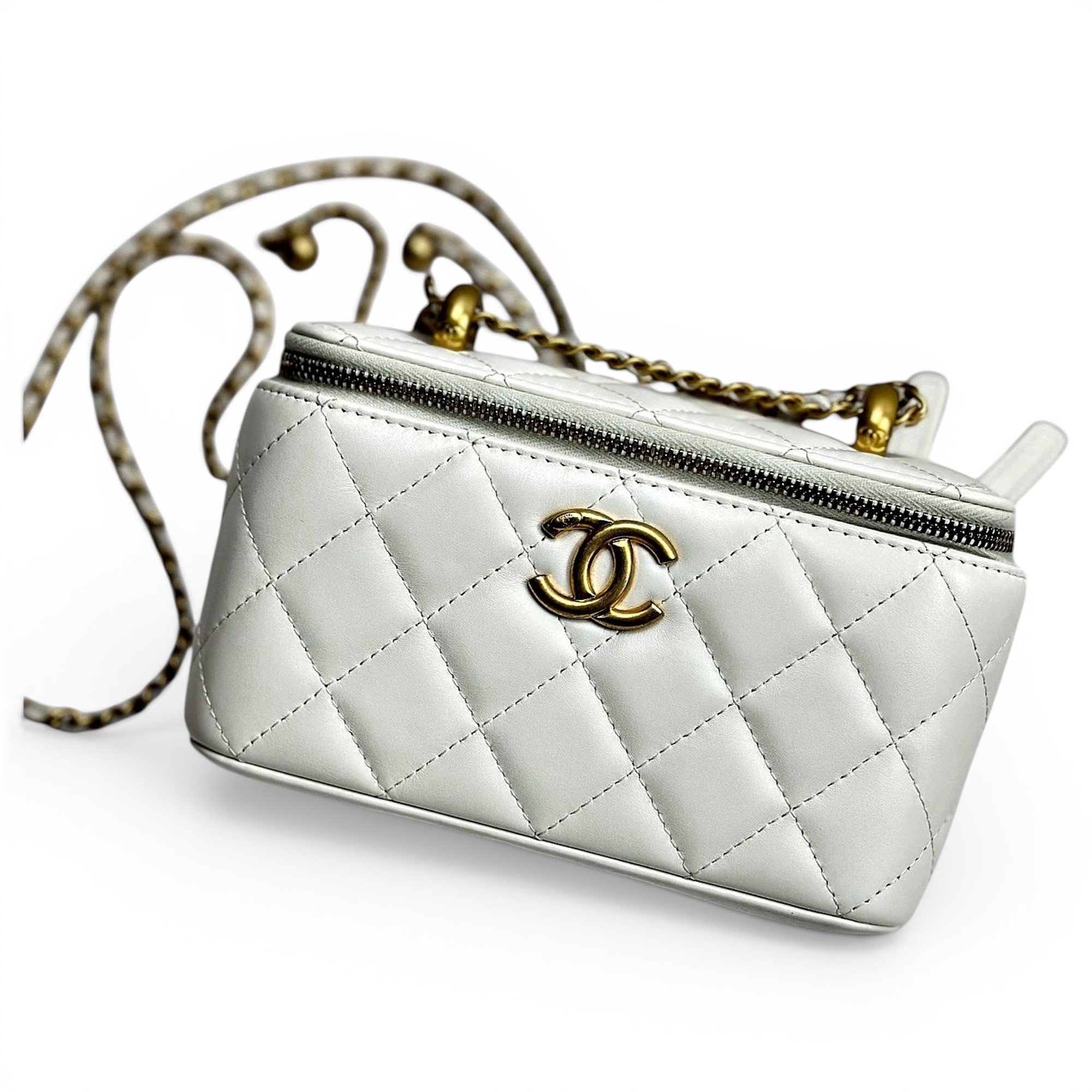 Trendy CC Vanity leather handbag