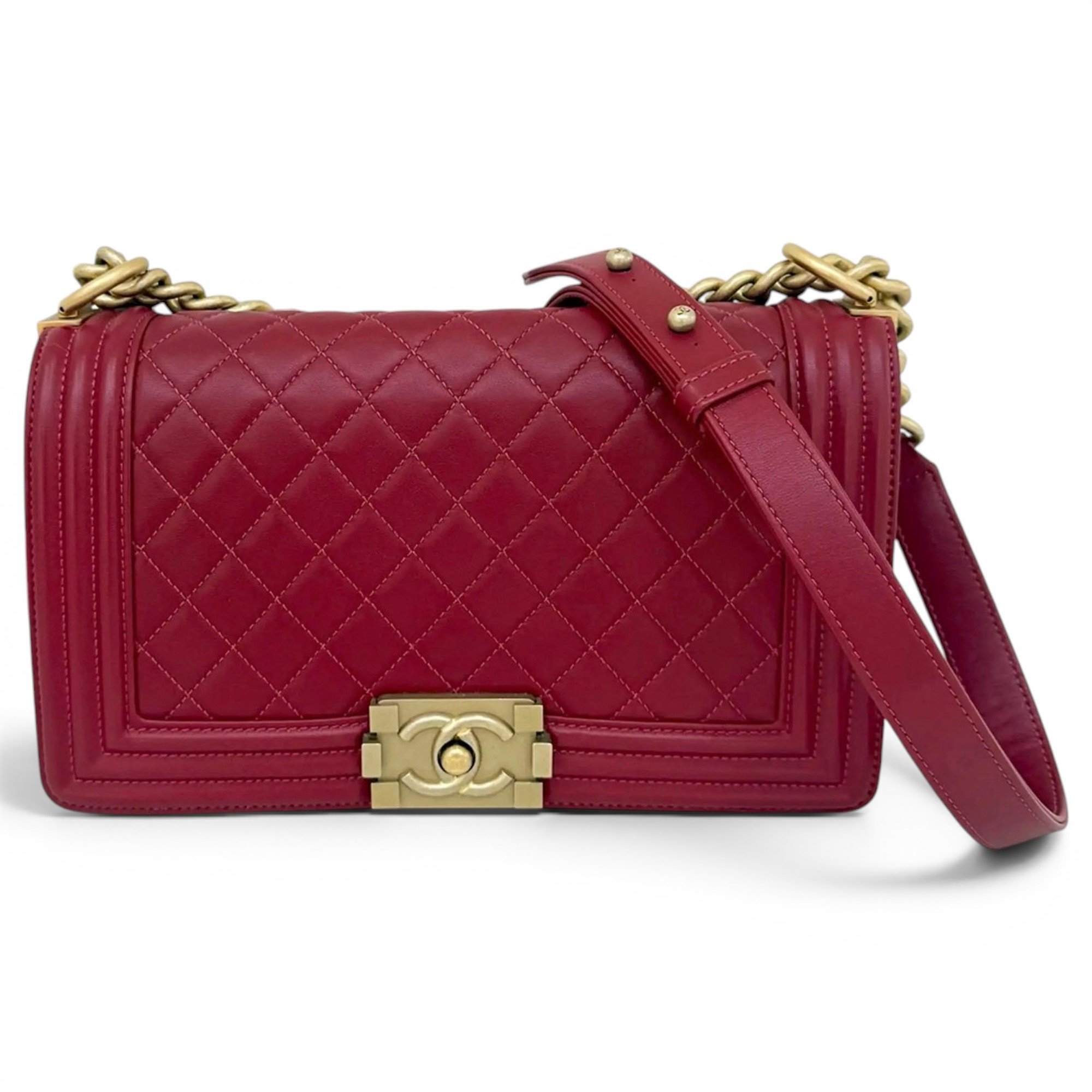 Boy leather crossbody bag