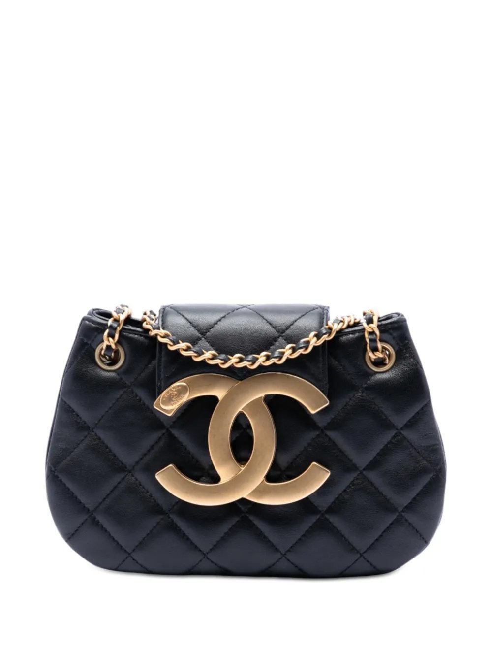 2021-2026 Small Quilted Lambskin Giant CC Chain Compartment Messenger Bag crossbody bag