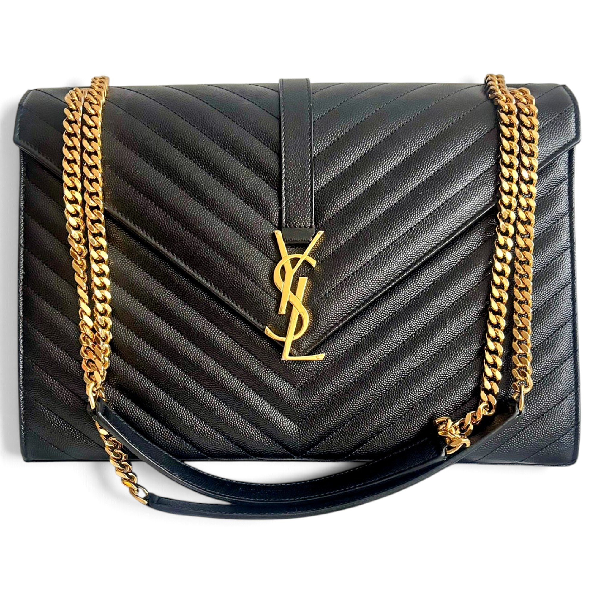 Envelope leather crossbody bag