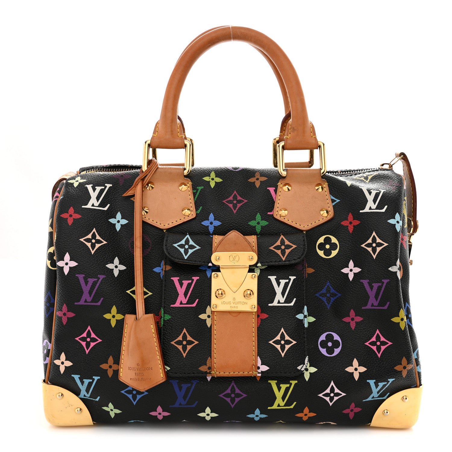 Louis Vuitton Monogram Multicolor Speedy 30 Black