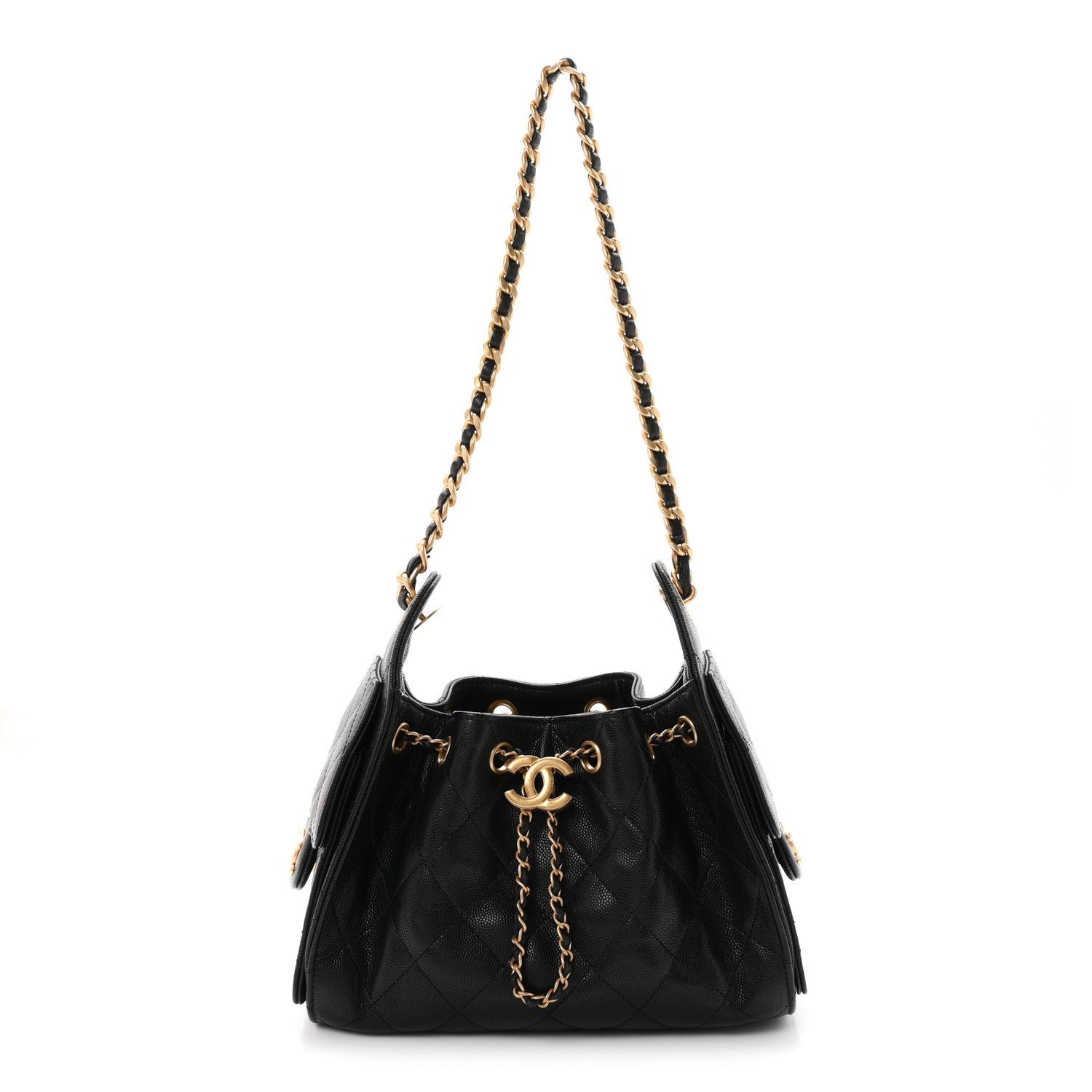 Chanel Caviar Quilted Mini Chanel 25 Handbag Black