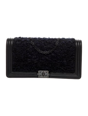 Haute Couture Tweed Boy Clutch