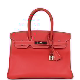 Hermes Pre-owned Hermes Birkin 30 Rose Jaipur Candy Epsom Permabrass Hardware