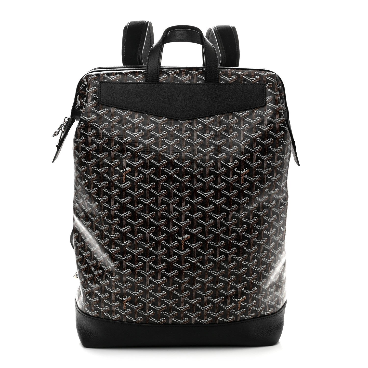 Goyard Goyardine Calfskin Cisalpin Backpack Black